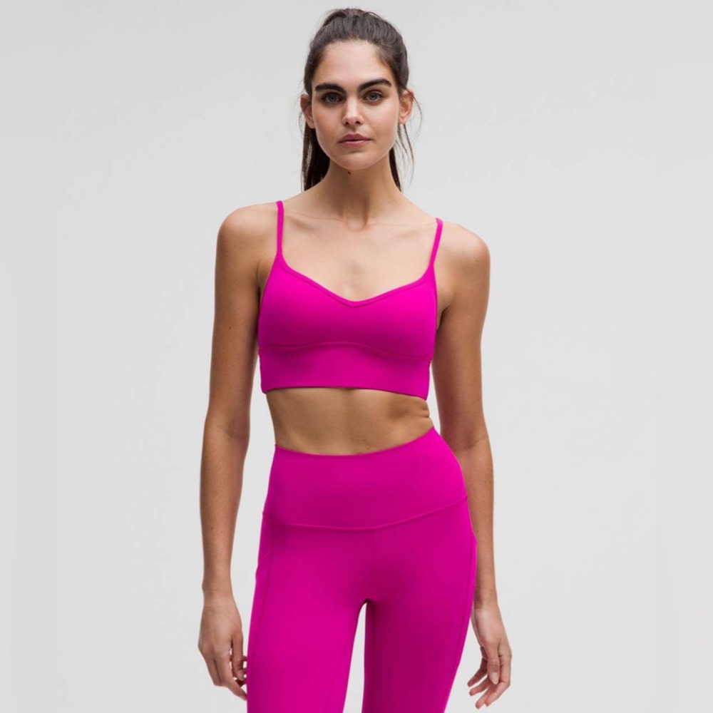 NWT Lululemon Align Sweetheart Bra *Light Support, A/B Cup Ripened Raspberry